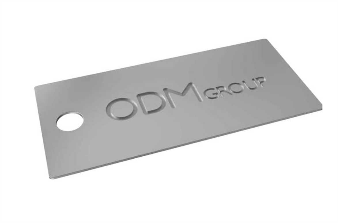 Lazer kazımalı paslanmaz metal etiket